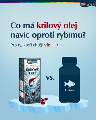 Co má krilový olej navíc oproti rybímu?🐟 ✨ Přirozené složky navíc: 🦐 Krilový olej přirozeně obsahuje také astaxanthin –...
